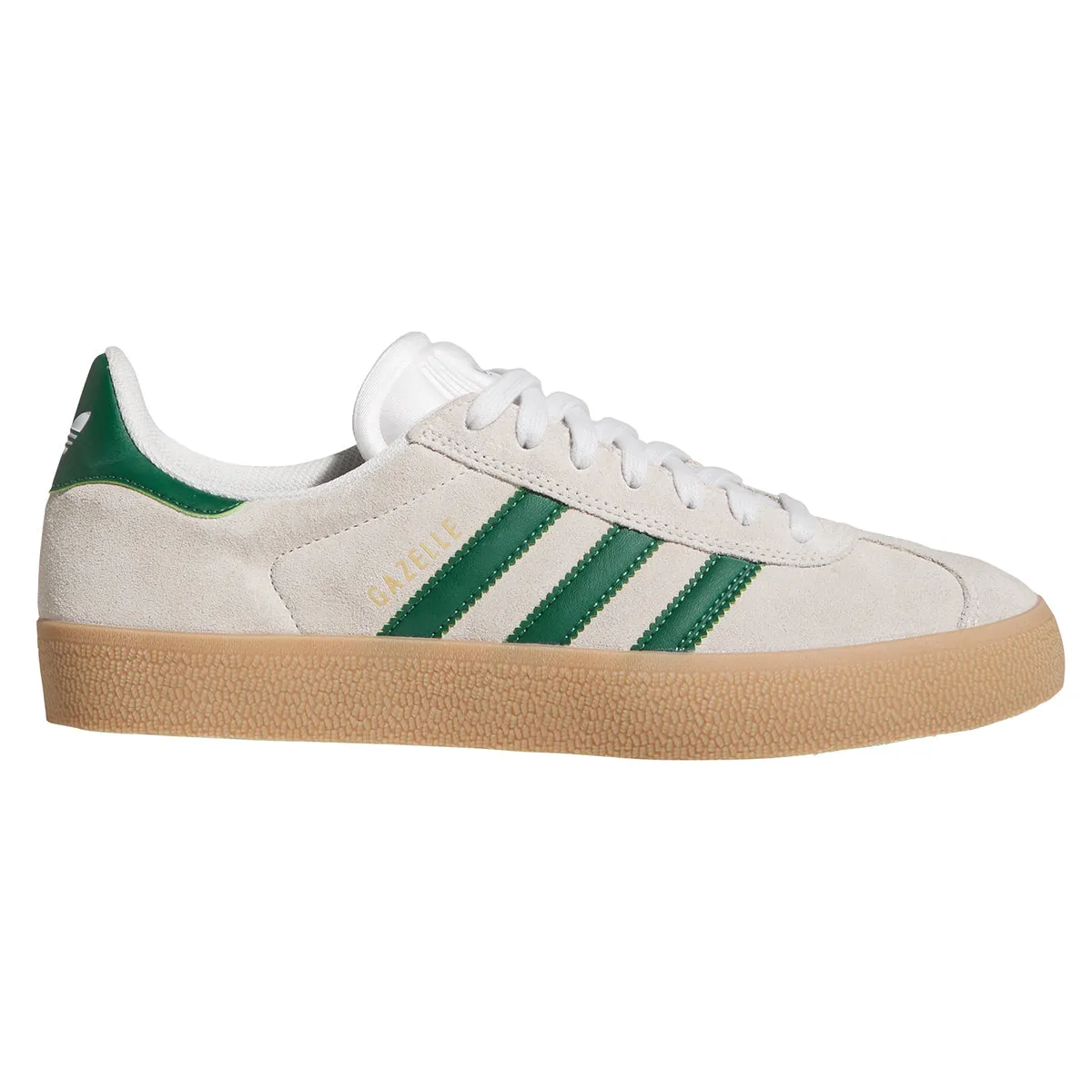 Adidas - Gazelle Adv Shoes White/Green/Gum