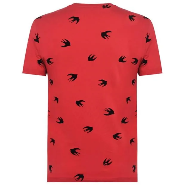 Alexander McQueen All Over Swallow T Shirt