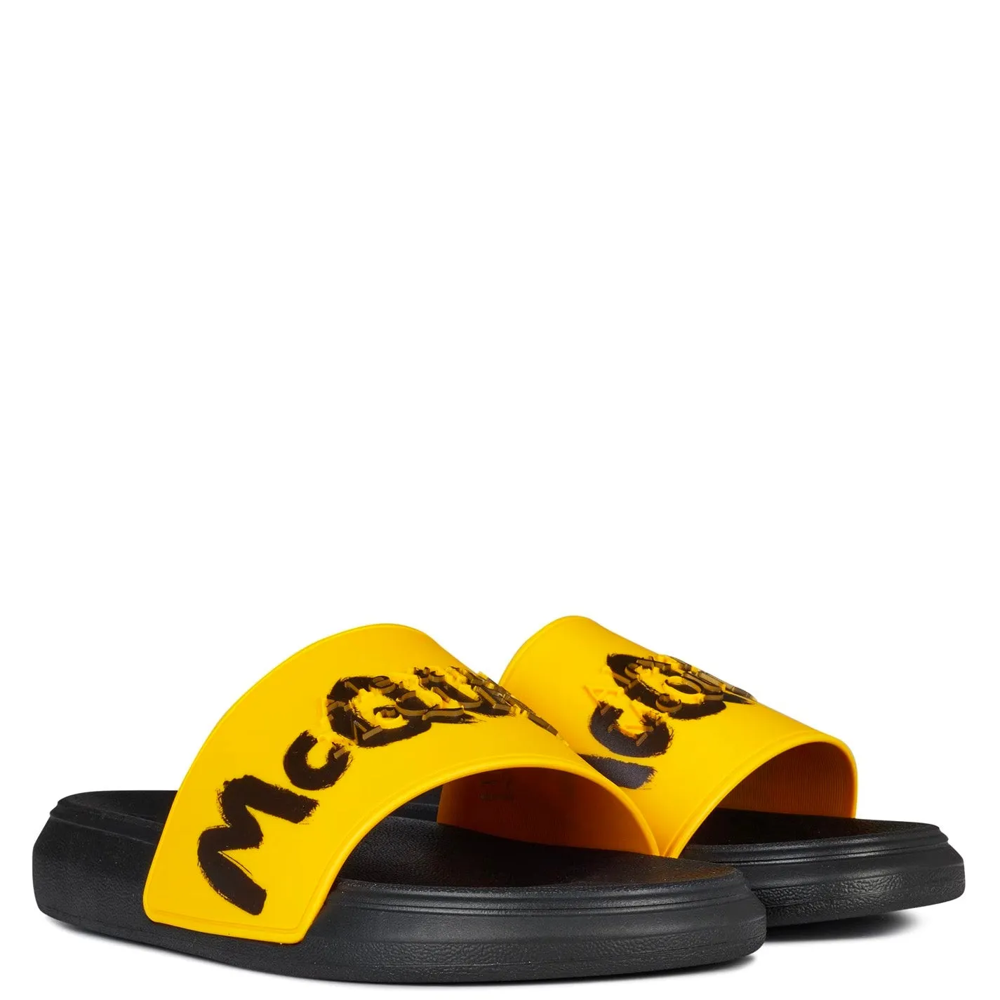 Alexander McQueen Graffiti Sliders