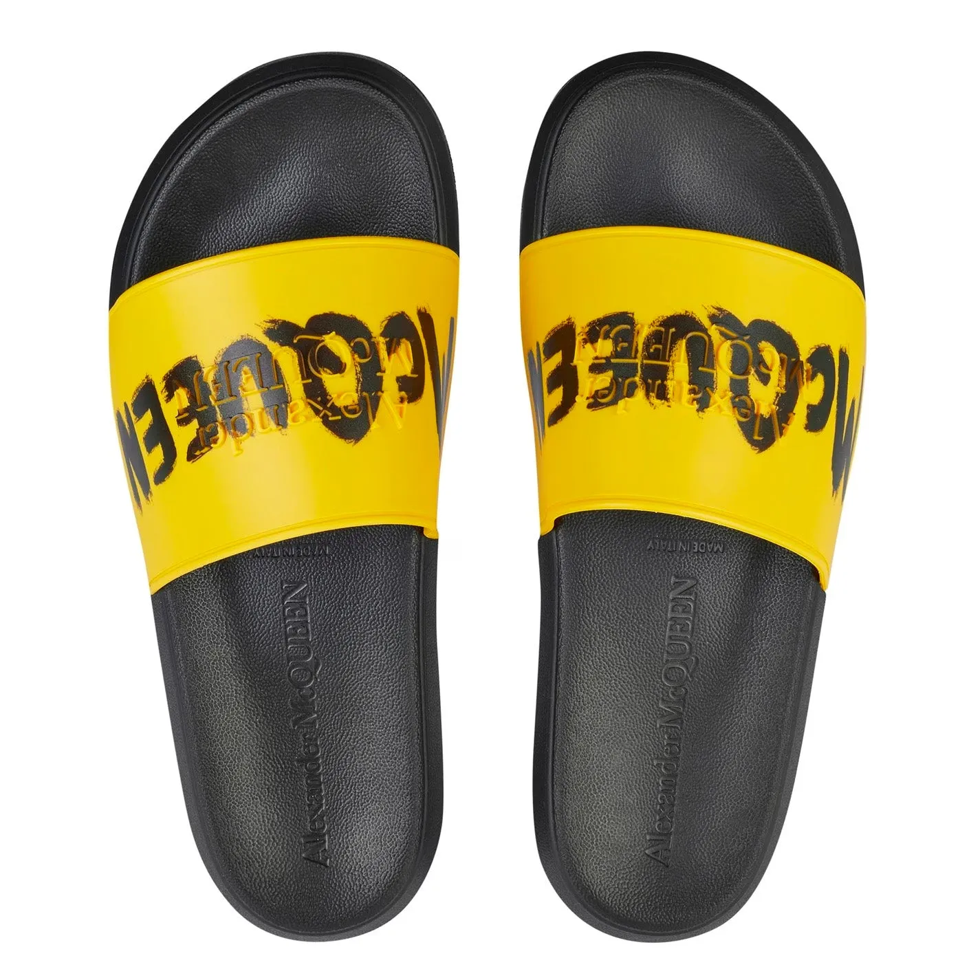 Alexander McQueen Graffiti Sliders