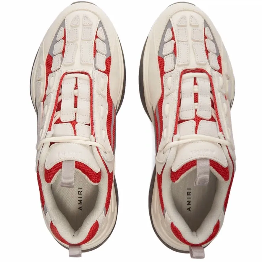 Amiri White Red & Grey Bone Runners
