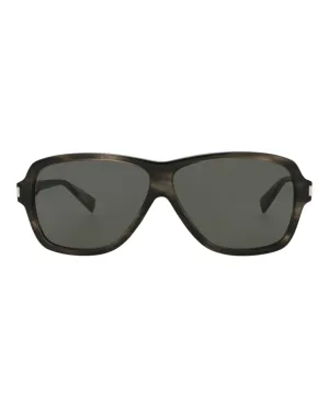 Aviator-Frame Recycled Acetate Sunglasses