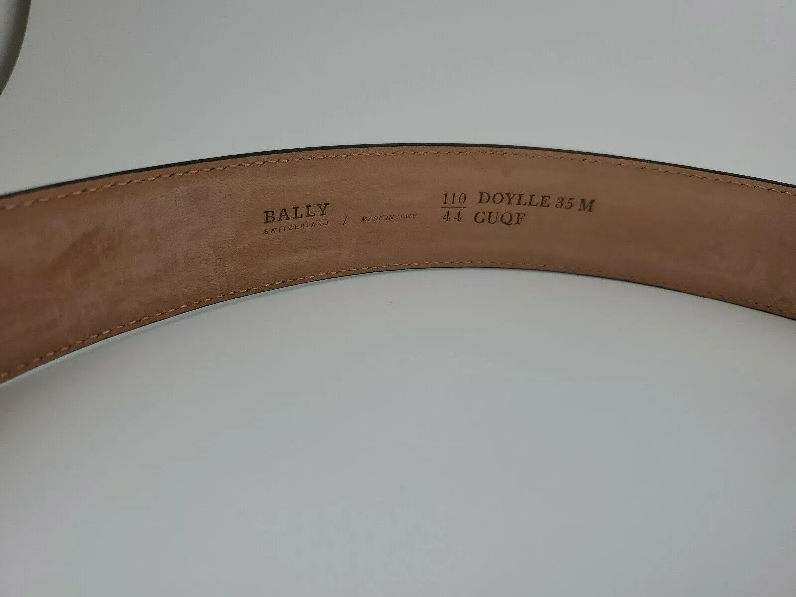 Bally Doylle Men's 6214932 Black Leather 110cm Belt