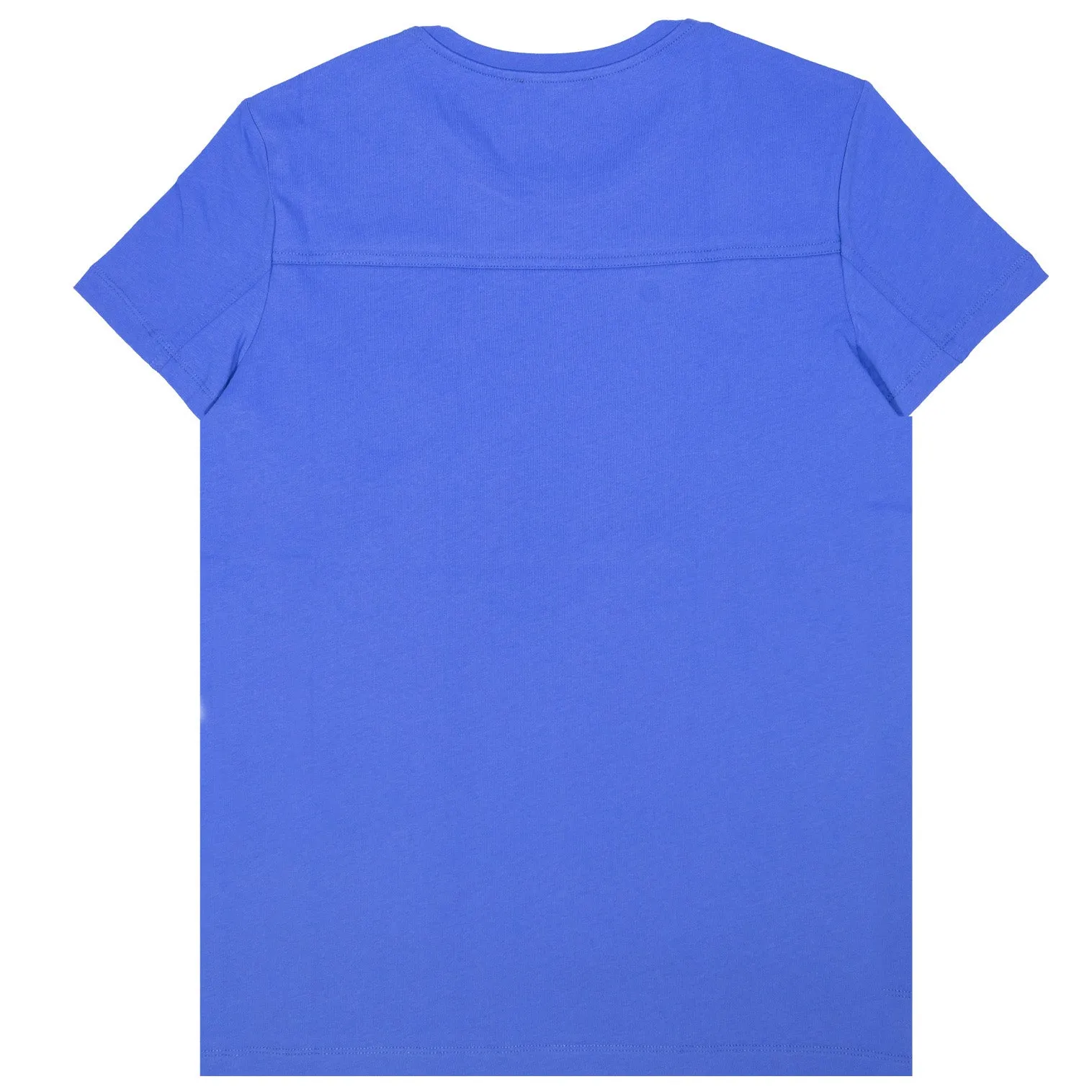 Balmain Blue Applique Gold Logo T-Shirt