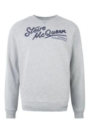 Barbour Steve McQueen Frankie Crew Neck Sweatshirt Grey Marl