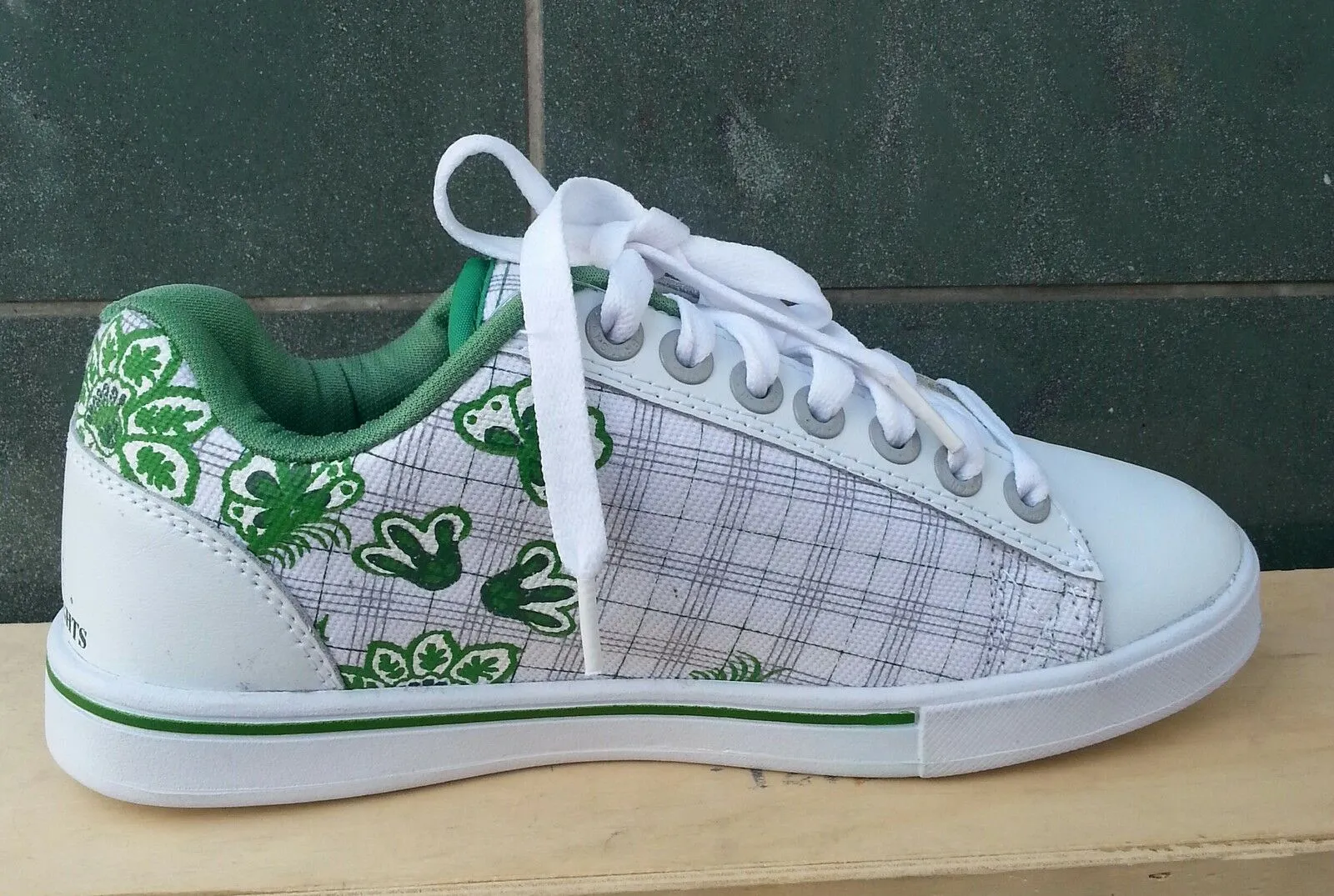 BK British Knights Shoes Sneakers FLOWERS FLOWERS White Green