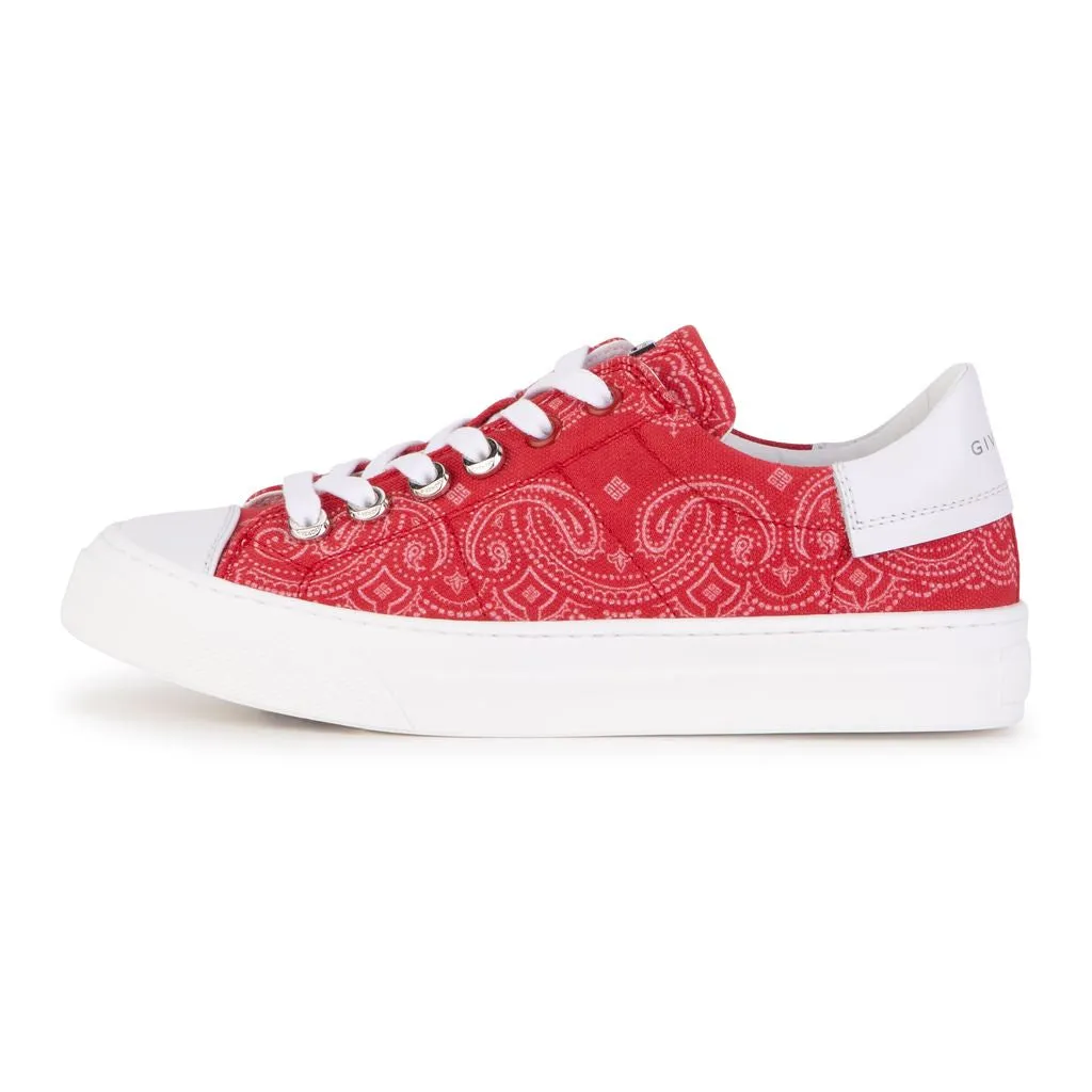 Bright Red Sneakers