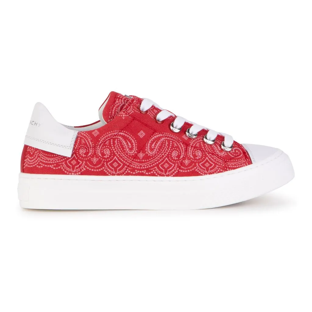 Bright Red Sneakers