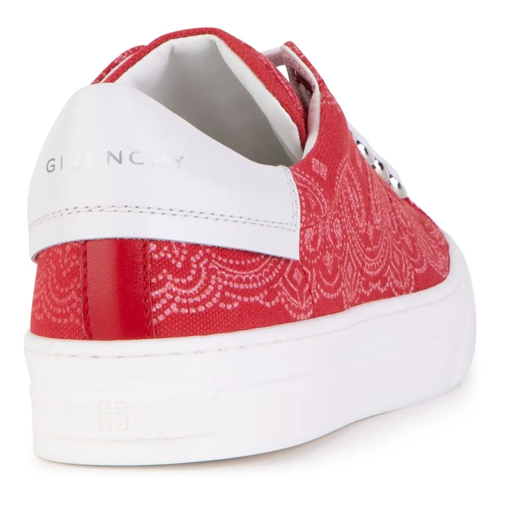 Bright Red Sneakers