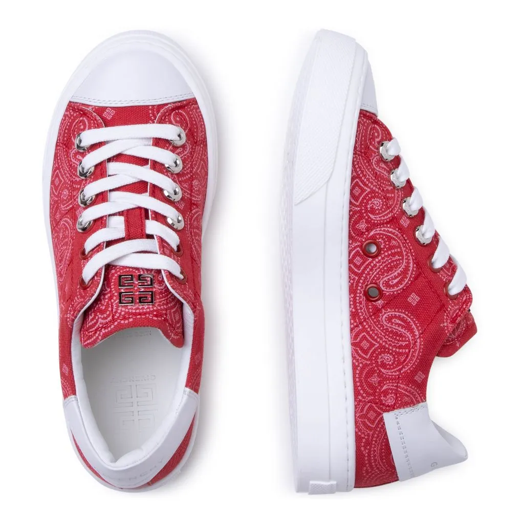 Bright Red Sneakers