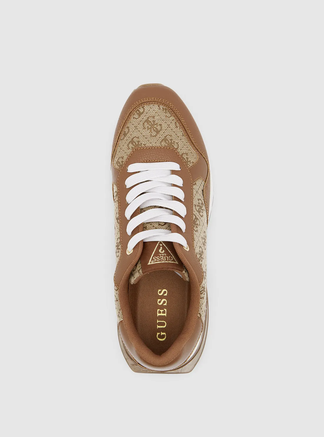 Brown Logo Melany Sneakers Guess