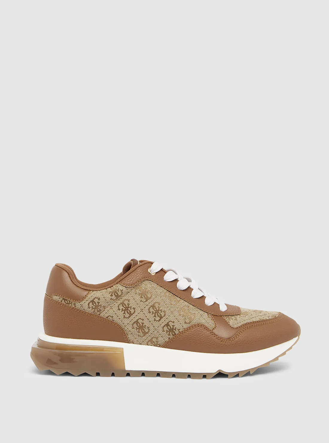 Brown Logo Melany Sneakers Guess