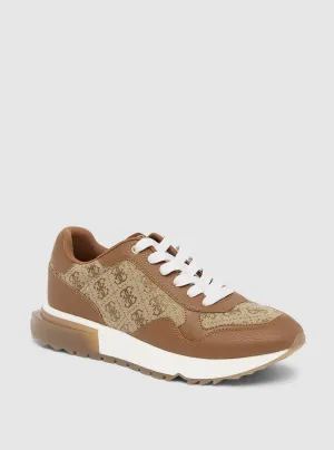 Brown Logo Melany Sneakers Guess