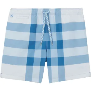Burberry Sky Blue Check Swimshorts