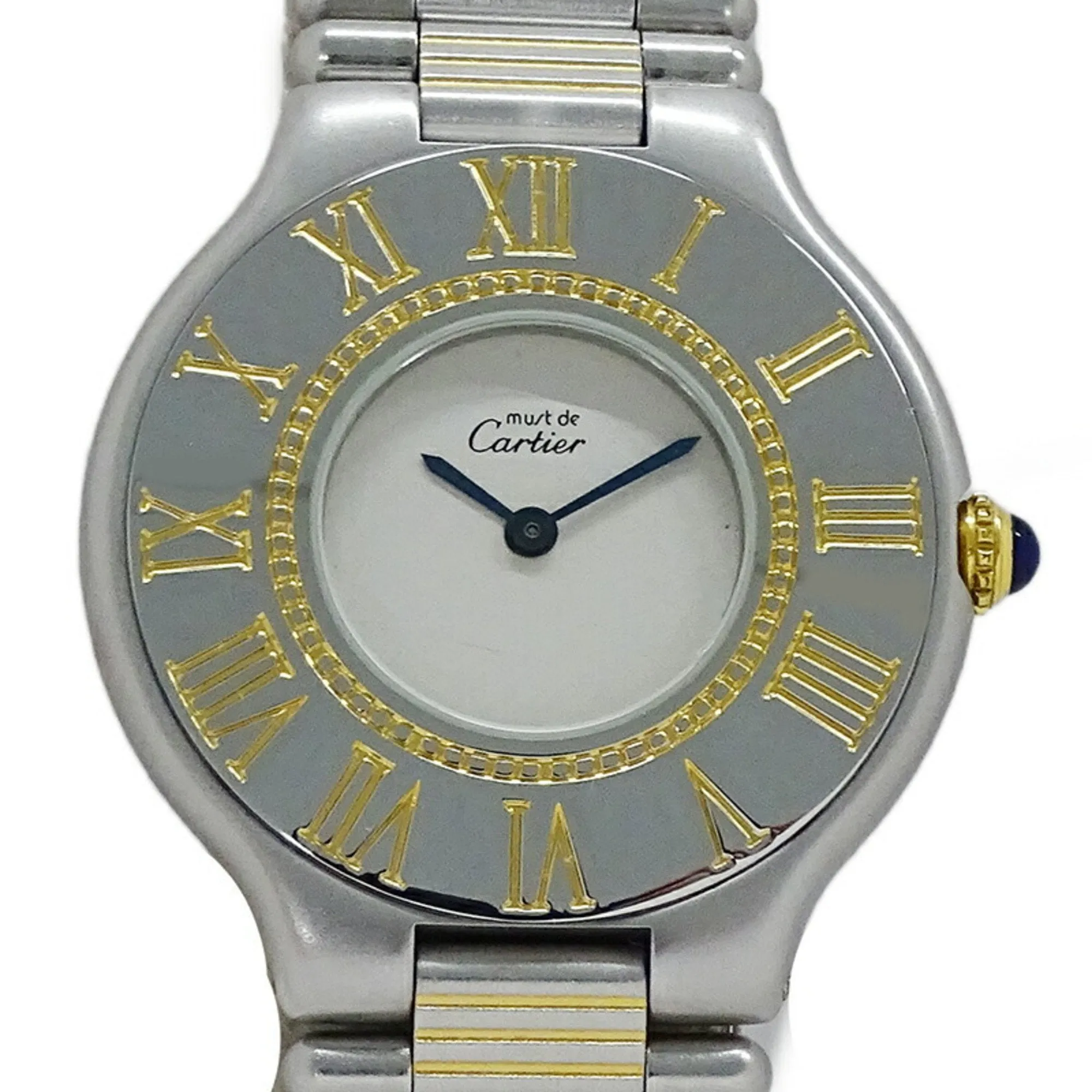 Cartier gold Plated Stainless Steel Wristwatch (Pre-Owned)