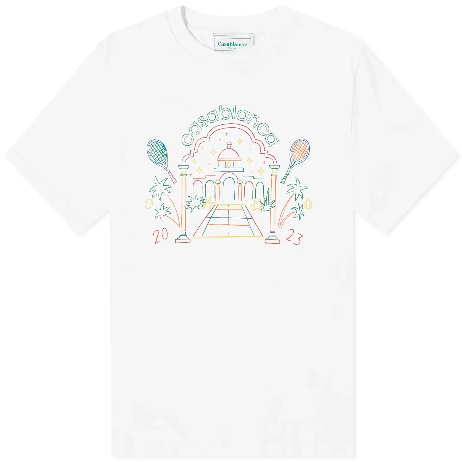 Casablanca White Logo T-Shirt