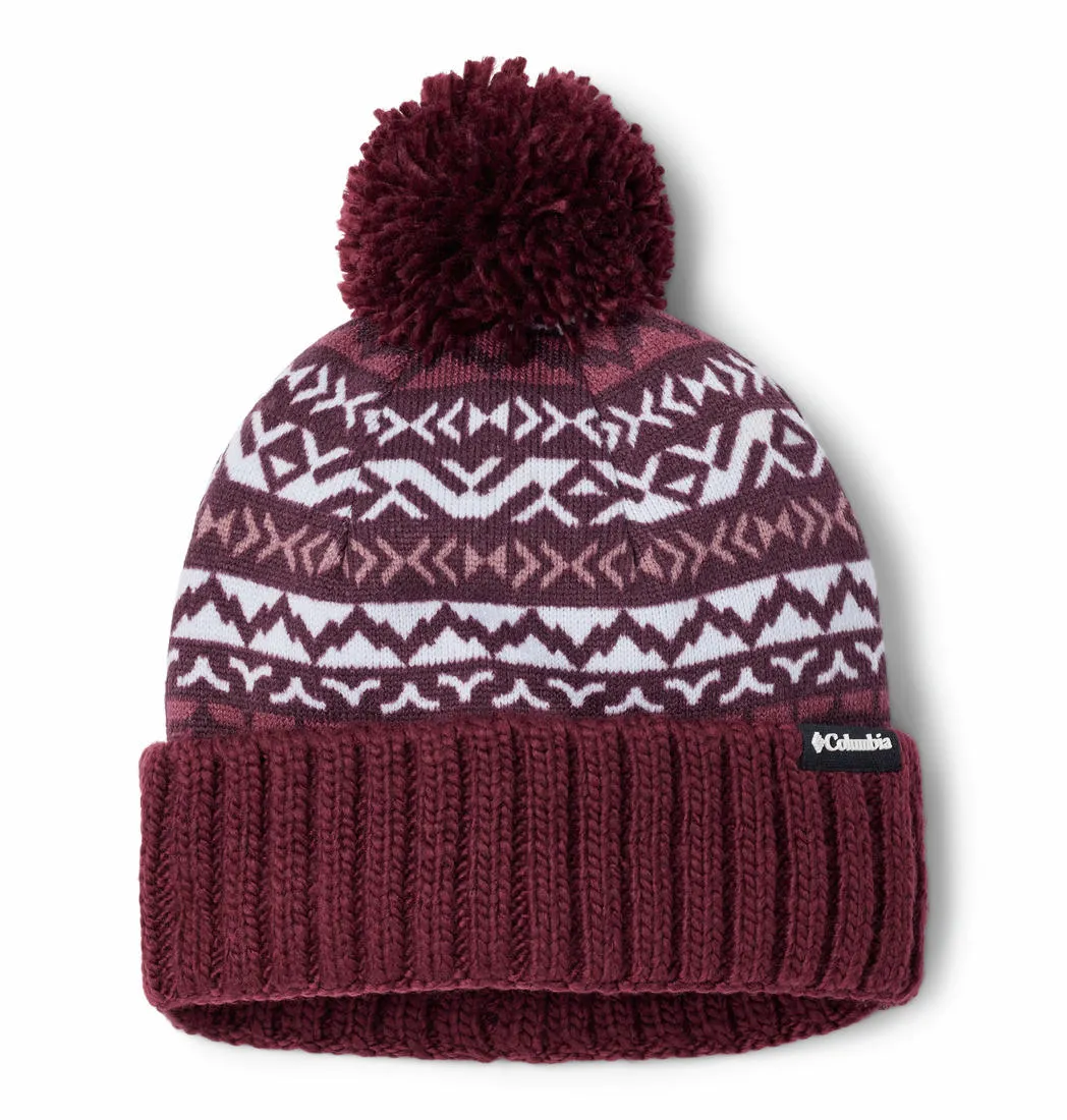 Columbia Unisex Maroon Sweater Weather Pom Beanie