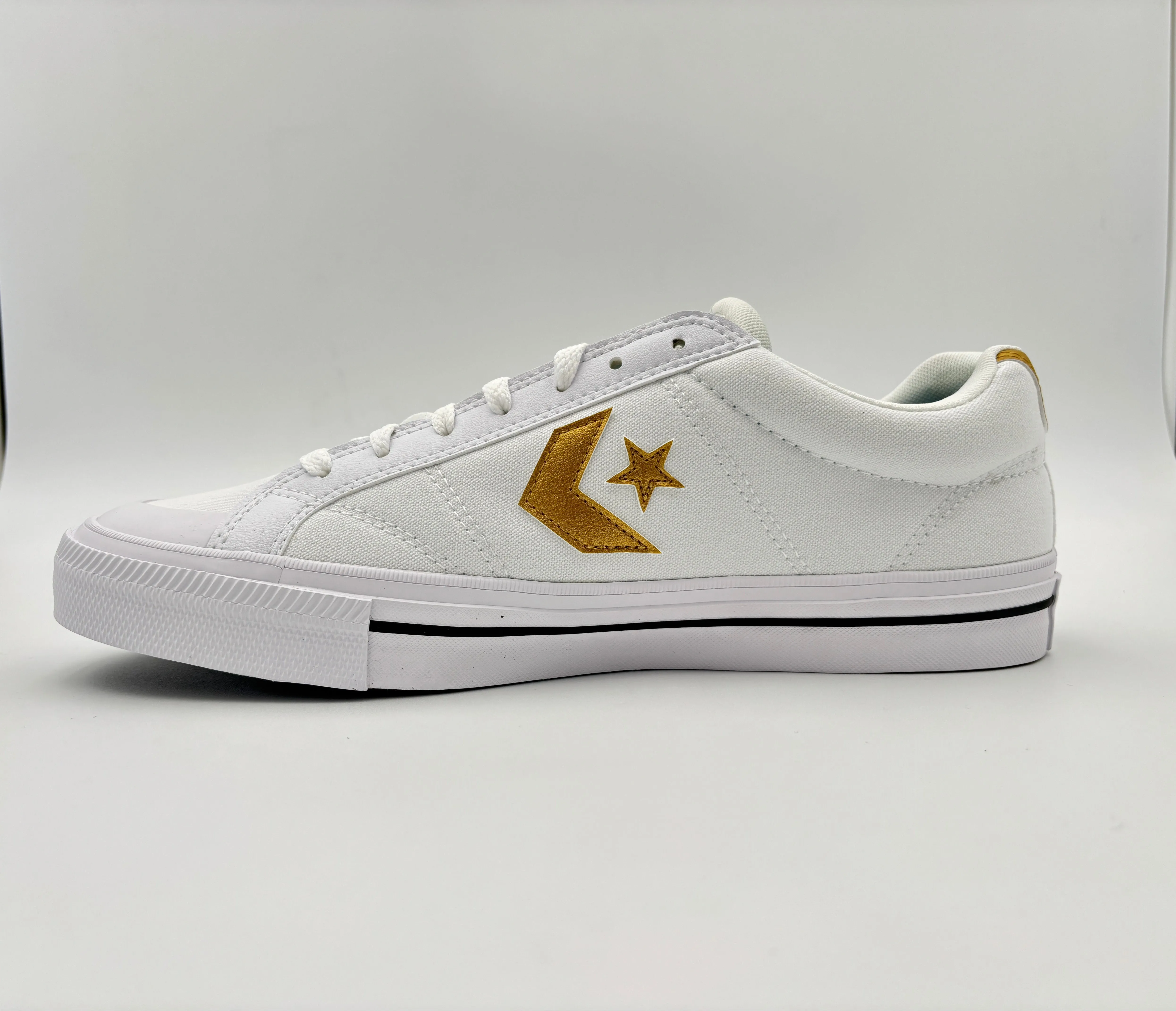 CONVERSE MEN'S SPORT CASUAL WHITE/GOLD SPORT SHOES