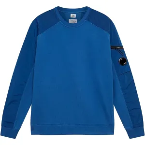 CP Company Blue Chrome Panel Sweatshirt