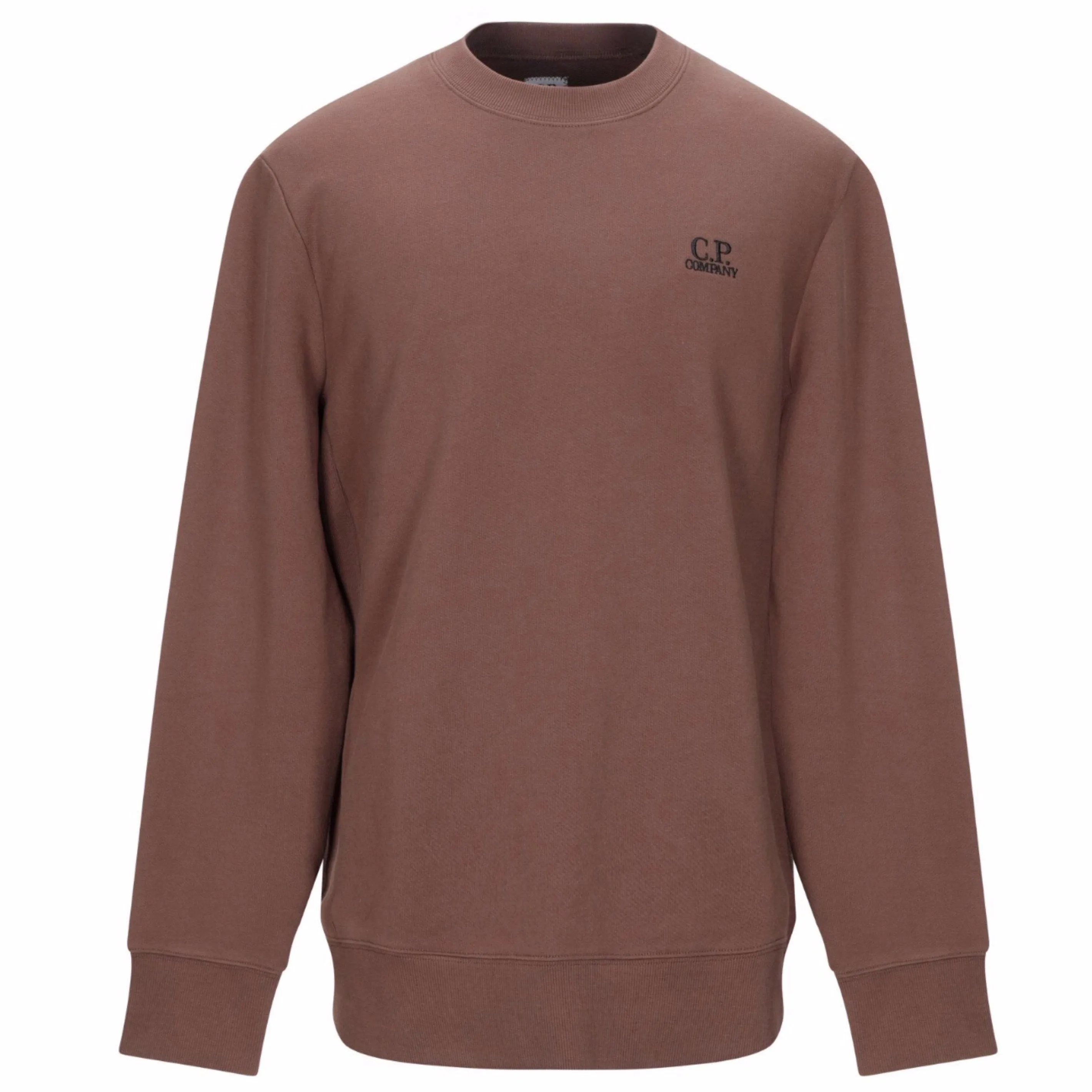 CP Company Brown Embroidered Crewneck
