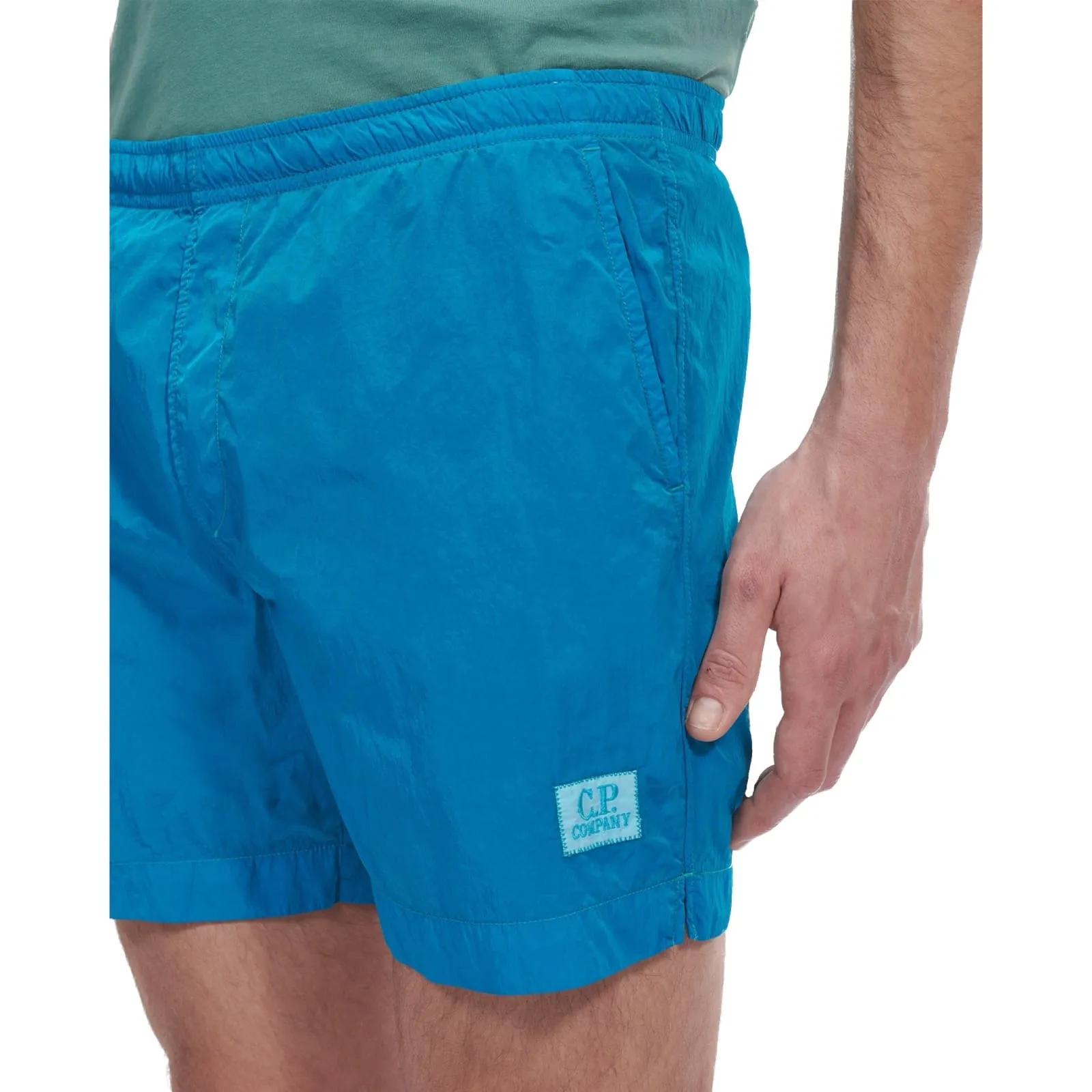 CP Company Chrome-R Stitch Logo Swimshorts