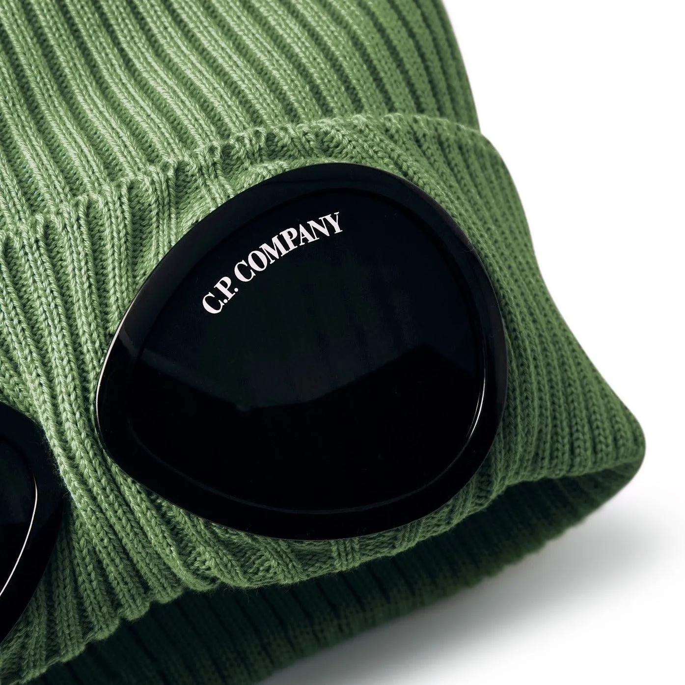 CP Company Green Goggle Beanie