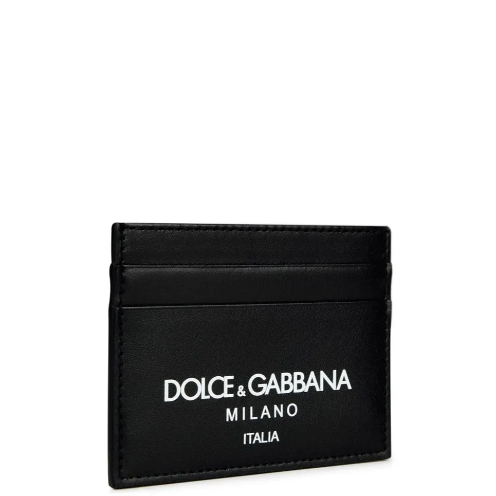 Dolce & Gabbana Black Logo Cardholer