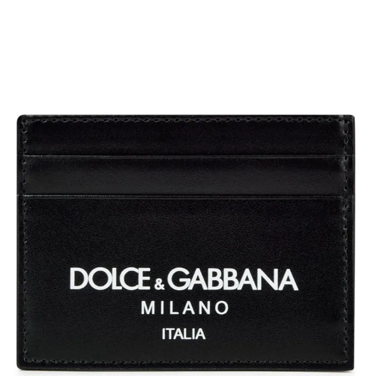 Dolce & Gabbana Black Logo Cardholer