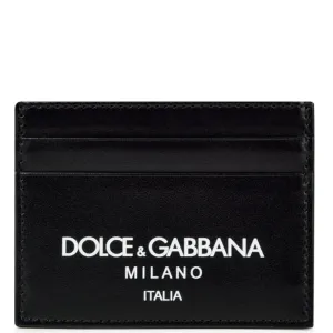 Dolce & Gabbana Black Logo Cardholer