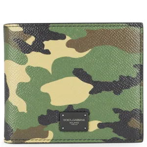Dolce & Gabbana Camo Plaque Wallet