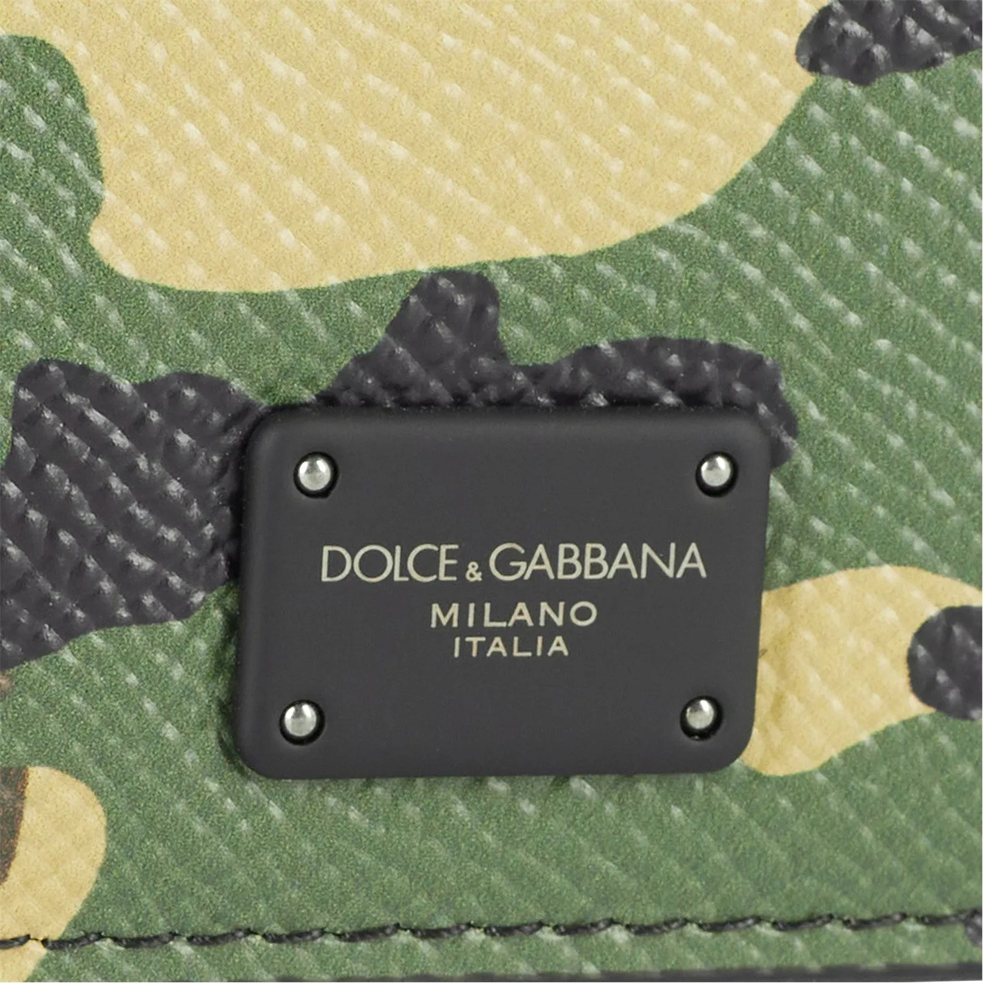 Dolce & Gabbana Camo Plaque Wallet