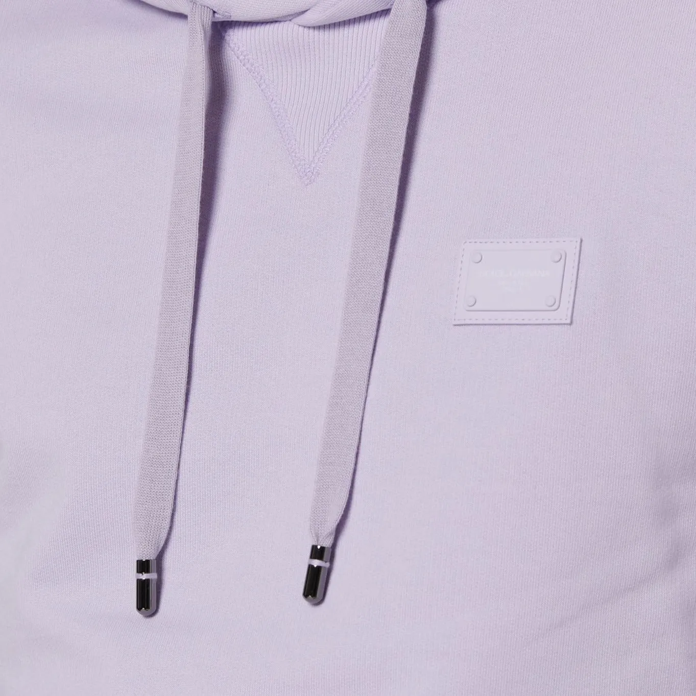 Dolce & Gabbana Lilac Plaque Hoodie