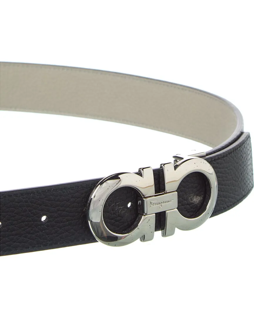 Ferragamo Gancini Reversible & Adjustable Leather Belt