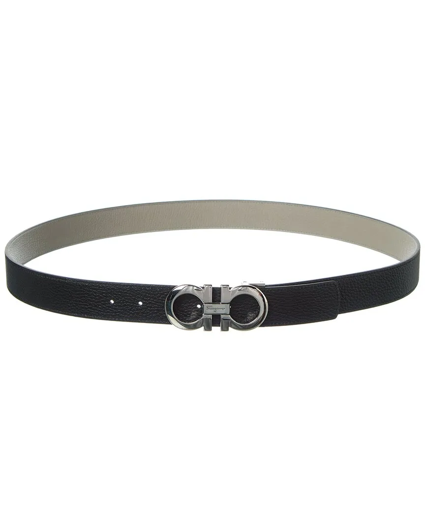 Ferragamo Gancini Reversible & Adjustable Leather Belt