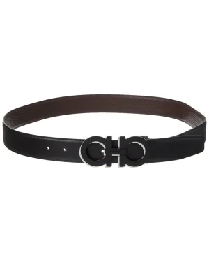 Ferragamo Gancini Reversible & Adjustable Leather Belt