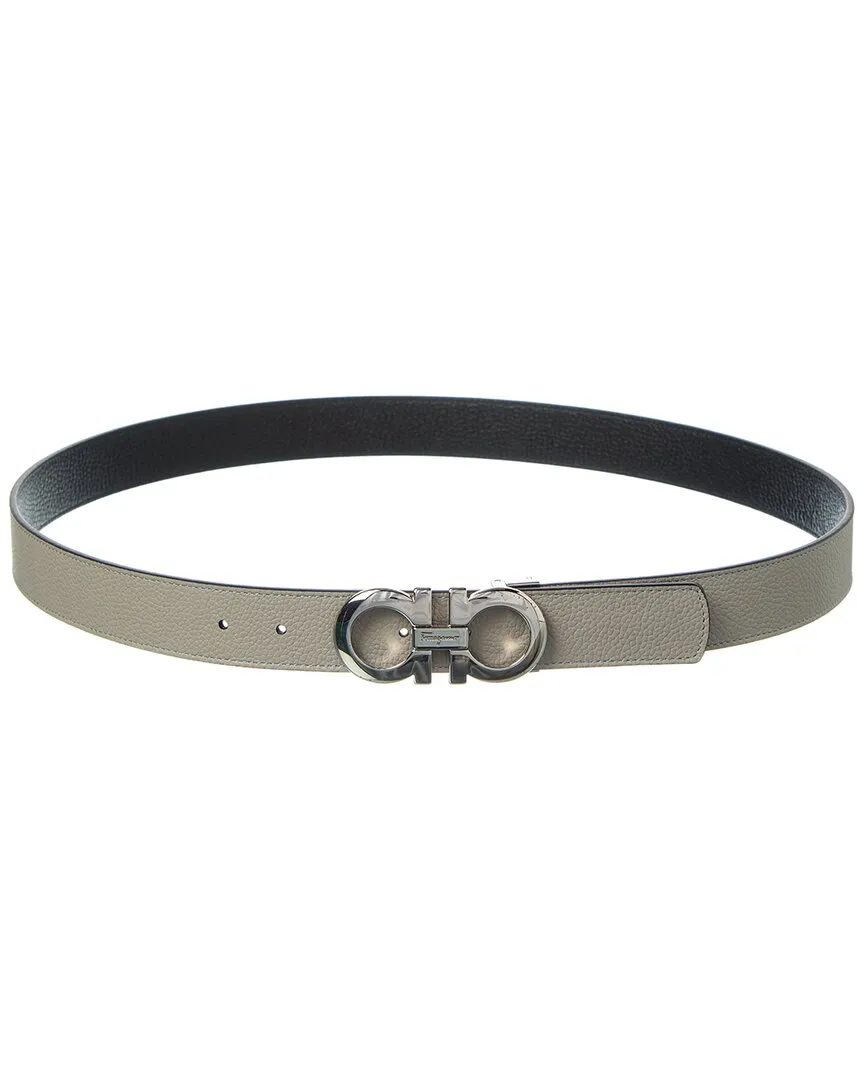 Ferragamo Gancini Reversible & Adjustable Leather Belt
