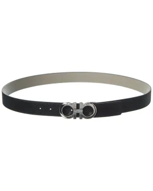 Ferragamo Gancini Reversible & Adjustable Leather Belt