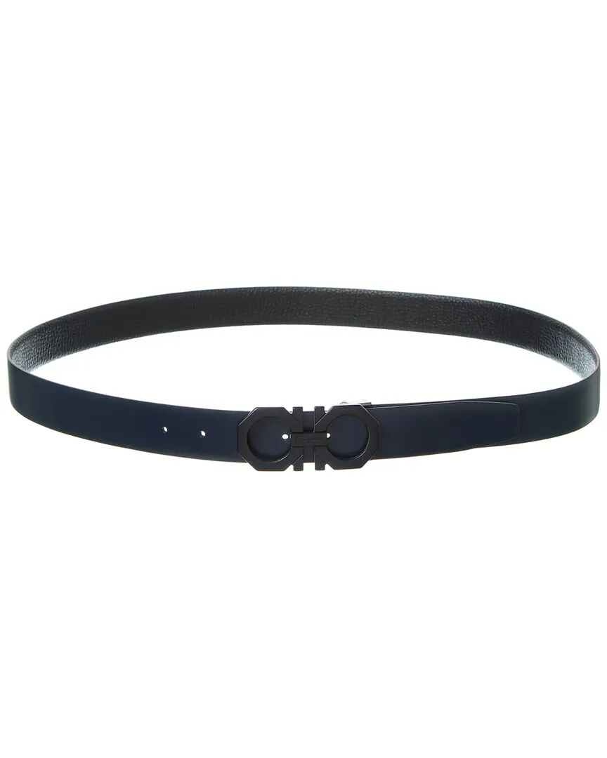 Ferragamo Gancini Reversible & Adjustable Leather Belt