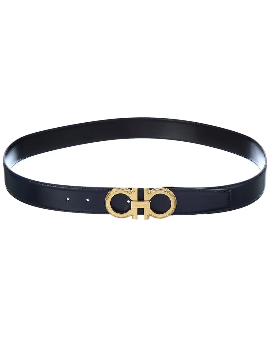 Ferragamo Gancini Reversible & Adjustable Leather Belt