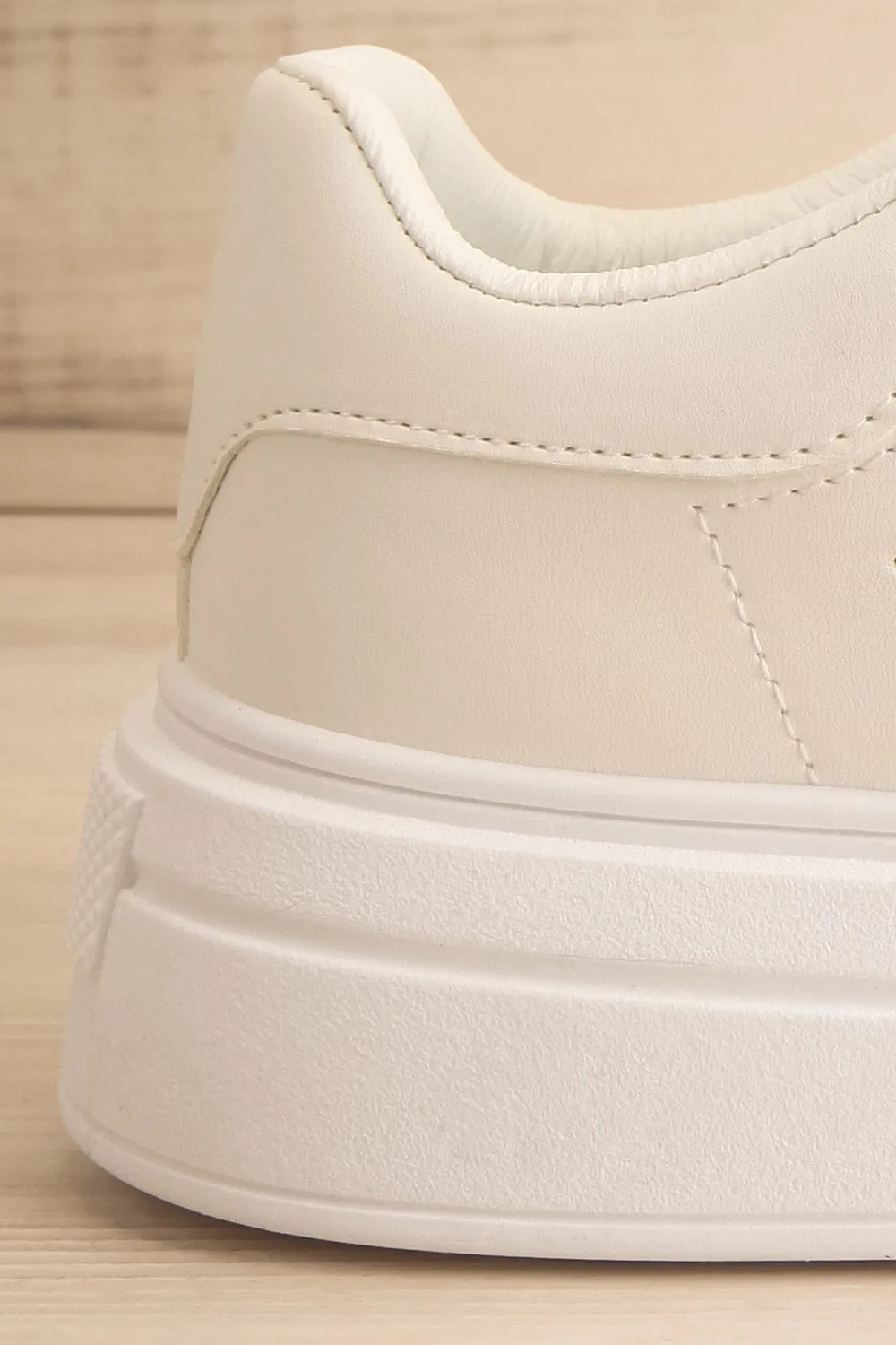 Gernade | White Lace-Up Sneakers