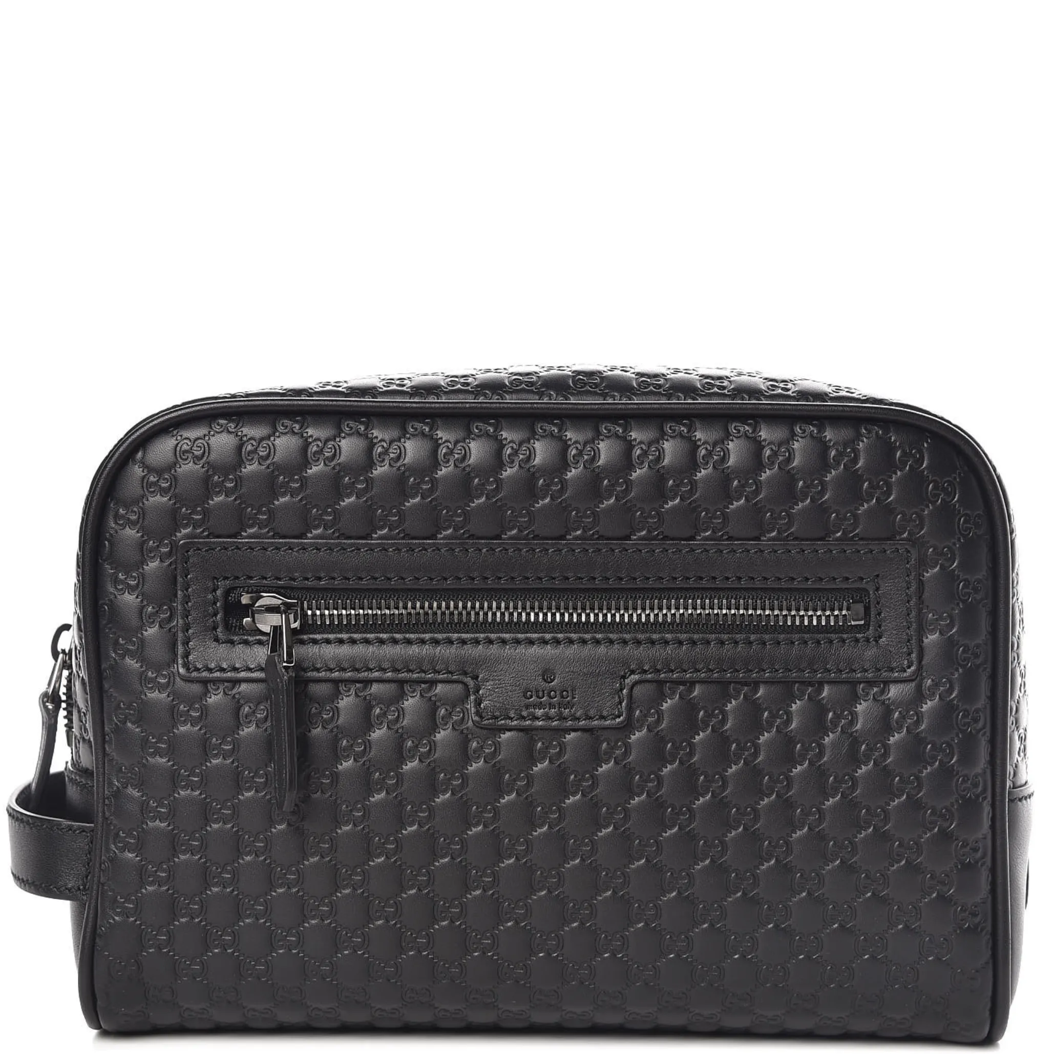 Gucci Leather Logo Toiletry Bag