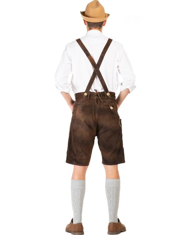 Heinrich Authentic Leather Lederhosen Plus Size Mens Costume