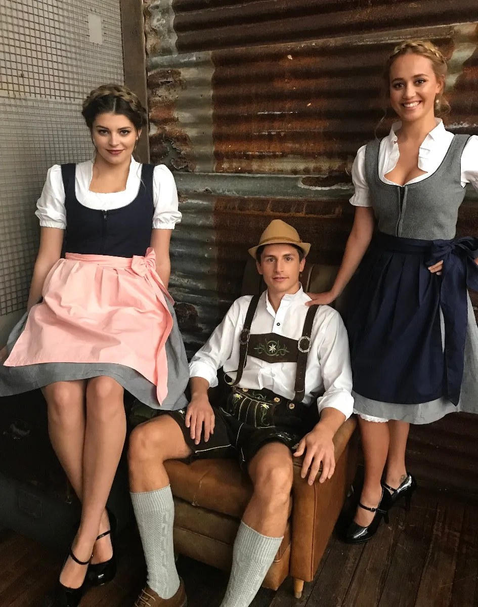 Heinrich Authentic Leather Lederhosen Plus Size Mens Costume
