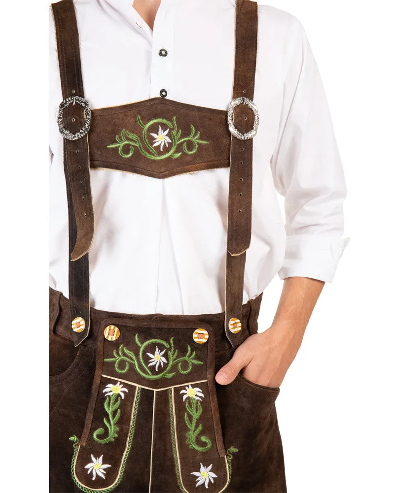 Heinrich Authentic Leather Lederhosen Plus Size Mens Costume