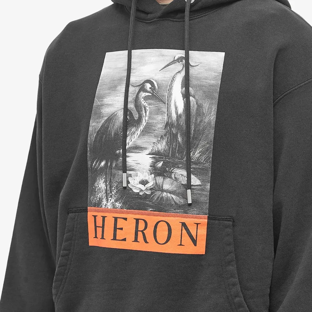 Heron Preston Black Heron Print Hoodie