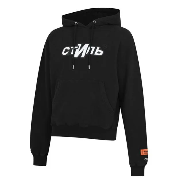 Heron Preston Black Logo Hoodie