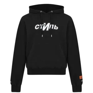 Heron Preston Black Logo Hoodie