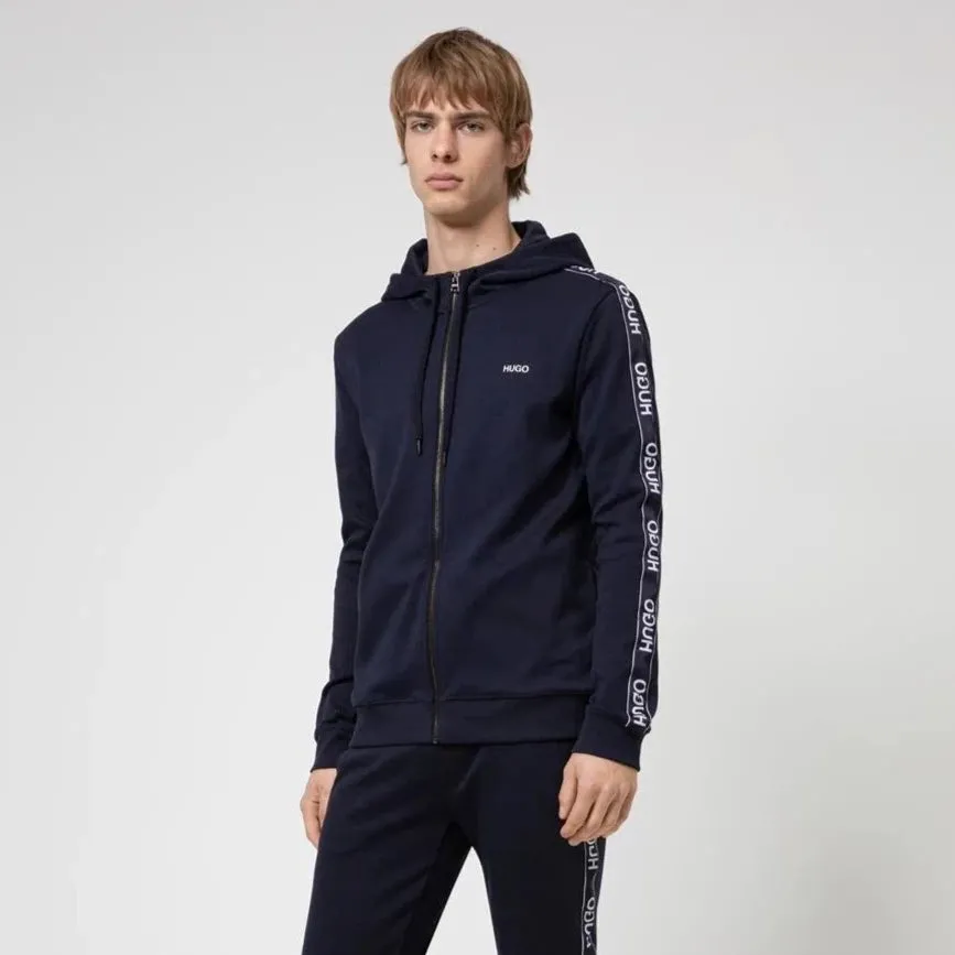 Hugo Boss Navy Logo Hoodie