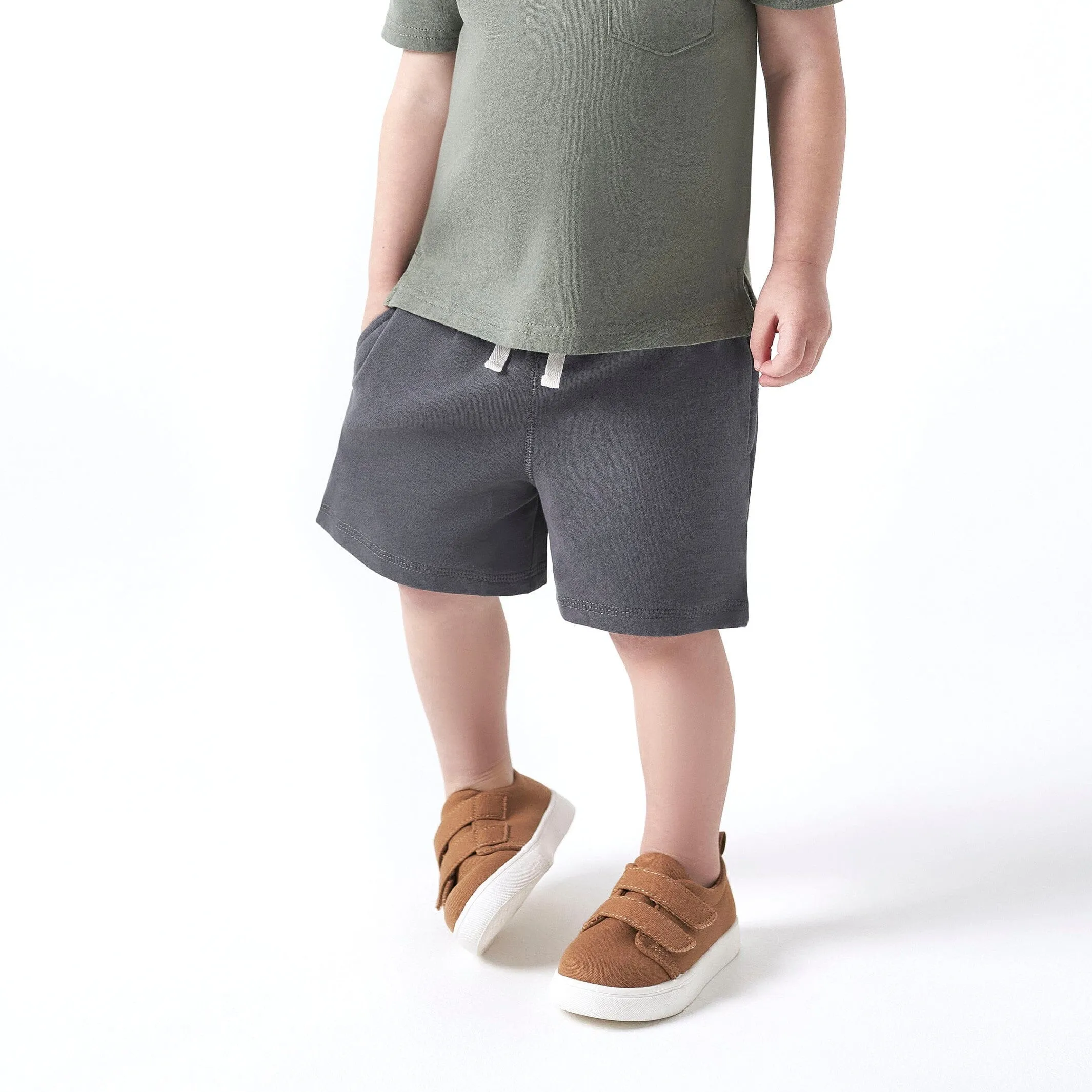 Infant & Toddler Boys Washed Rust Twill Strap Sneaker Gerber Childrenswea