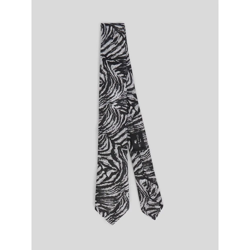 Jacquard Silk Zebra Tie